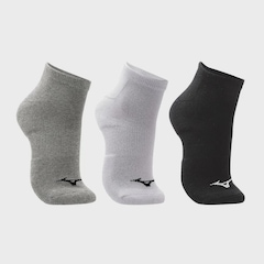 Meia Cano Curto Mizuno Prime Tam. 33 a 38 com 3 Pares Unissex - Foto 1