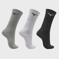Meia Cano Alto Mizuno Prime Tam. 33 a 38 com 3 Pares Unissex - Foto 2