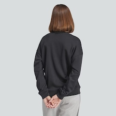 Blusão de Moletom Feminino adidas sem Capuz Logo Linear Feminino - Foto 2