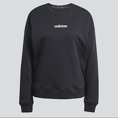 Blusão de Moletom Feminino adidas sem Capuz Logo Linear Feminino - Foto 5