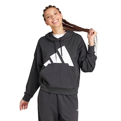Blusão de Moletom Feminino adidas Big Logo com Capuz - Foto 1