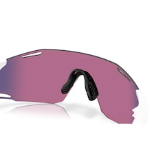 Óculos de Sol Unissex Oakley Cybr Dyno Polished White Prizm Road - Foto 6