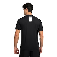Camiseta adidas Own The Run 3 Listras Masculina - Foto 2