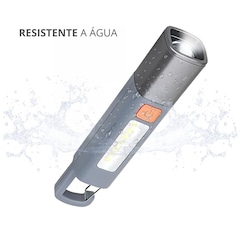 Mini Lanterna Led Longo Alcance DK Com Gancho Camping Resistente a água Recarregável USB - Foto 6