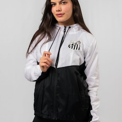 Jaqueta Corta Vento do Santos Oficial Surf Center Feminina - Foto 3
