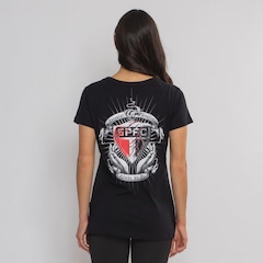 Camiseta do São Paulo Futfanatics Clássica Feminina - Foto 2