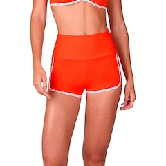 Shorts Alto Giro Mini Com Elástico Personalizado Feminino - Foto 1