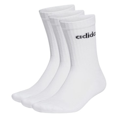 Meia Unissex adidas Linear Crew - 3 Pares - Foto 1
