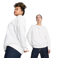 Blusão de Moletom Feminino Puma Ess Oversized Crew - Foto 3