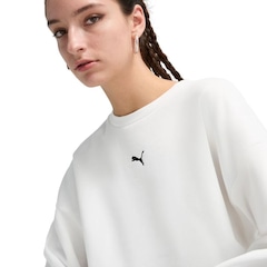Blusão de Moletom Feminino Puma Ess Oversized Crew - Foto 7
