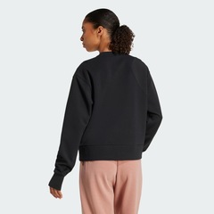 Blusão de Moletom Gola Careca Feminino Adidas Designed-for-Training Warm-Up - Foto 3
