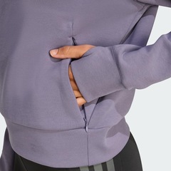 Blusão de Moletom Gola Careca Feminino Adidas Designed-for-Training Warm-Up - Foto 6