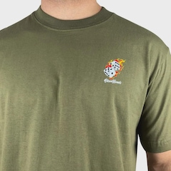 Camiseta Okenheads Basica Silk Dado Fire Masculina - Foto 3