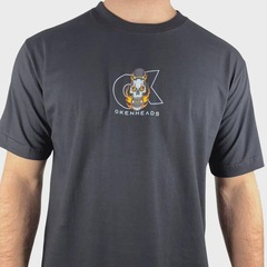 Camiseta Okenheads Basica Silk Fire Logo Masculina - Foto 3