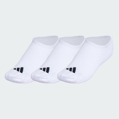Meia Unissex Adidas Finas e Leves Sportswear Malha Elástica No-Show - 3 Pares - Foto 1