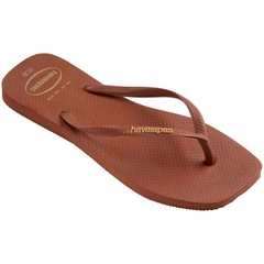 Chinelo Havaianas Slim Square Logo Pop Up Dedo Feminino - Foto 2
