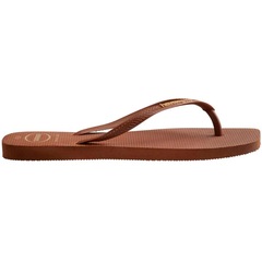 Chinelo Havaianas Slim Square Logo Pop Up Dedo Feminino - Foto 3
