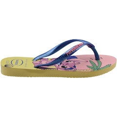 Chinelo Havaianas Slim Disney Stitch Dedo Infantil - Foto 2