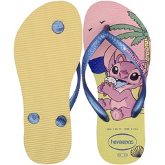 Chinelo Havaianas Slim Disney Stitch Dedo Infantil - Foto 3