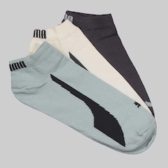 Meia Sapatilha Puma - 3 Pares - Masculina - Foto 1