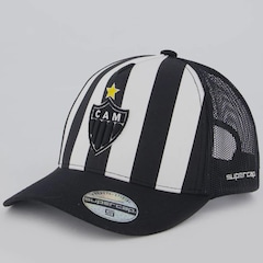 Boné Adulto do Atlético Mineiro Supercap Trucker Americano Aba Curva - Foto 1
