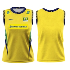 Camisa Regata Brasil Vôlei Volt 2025 Jogo 1 Feminina - Foto 3