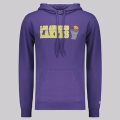 Blusão de Moletom New Era NBA Los Angeles Lakers Core - Foto 1