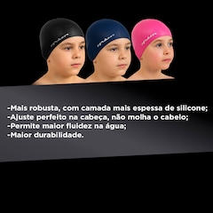 Touca de Natação Infantil Poker Silicone Power - Foto 3