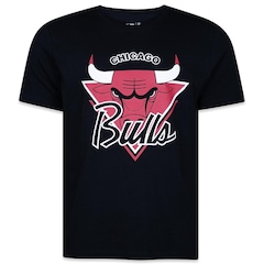 Camiseta Masculina New Era Regular NBA Chicago Bulls Fanpage - Foto 1
