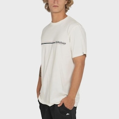 Camiseta Masculina Quiksilver Speed Stripe Snow - Foto 3