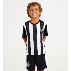 Conjunto Atlético Mineiro Mini Craque Galo Braziline Infantil - Foto 1