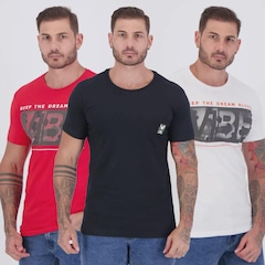 Kit 3 Camisetas Vibe Masculina - Foto 7