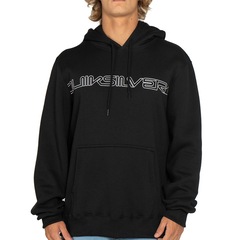 Blusão de Moletom Masculino Quiksilver Canguru Word Block com Capuz - Foto 1
