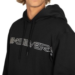 Blusão de Moletom Masculino Quiksilver Canguru Word Block com Capuz - Foto 3