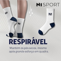 Meia Cano Médio Sport Oficial da Seleção Brasileira de Vôlei N1 Tamanho 38 - 44 Unissex - Foto 3
