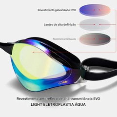 Óculos de Natação Adulto Gold Sports Fire Pro Performance 9.0 - Foto 4