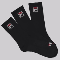 Meia Cano Alto Fila Fbox 6 Pares - Foto 1