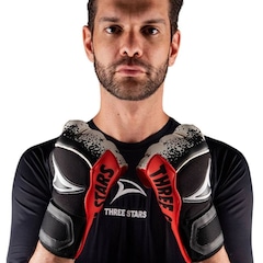 Luva de Goleiro de Futebol de Campo Adulto Three Stars Fox 21 - Foto 2