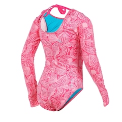 Maiô Infantil Speedo Manga Longa Tropical Sea - Foto 4