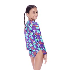 Camiseta Infantil Speedo Manga Longa Polvo Fofo - Foto 2