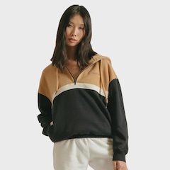 Blusão de Moletom Feminino Volcom Earth Tripper Brown - Foto 1