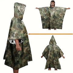 Casaco Esportivo Gold Sports Térmico de Emergência Anti Chuva Camuflada - Foto 3