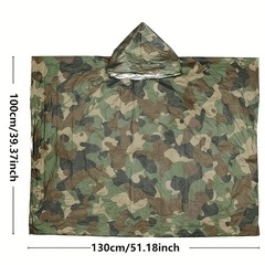 Casaco Esportivo Gold Sports Térmico de Emergência Anti Chuva Camuflada - Foto 4