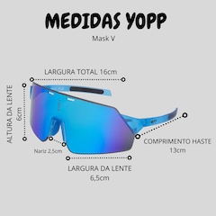 Óculos de Sol Unissex Yopp Uv400 Mask V2 - Foto 7