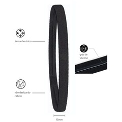 Faixa de Cabelo com Silicone Sportbr - 4 unidades - Foto 3