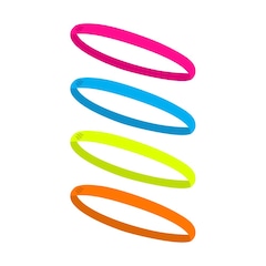 Faixa de Cabelo com Silicone Sportbr - 4 unidades - Foto 1