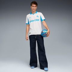 Camisa Olympique de Marseille Puma 25/26 Uniforme 1 Torcedor Masculina - Foto 3