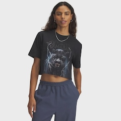Camiseta Under Armour Heavyweight Gone Dark Feminina - Foto 1