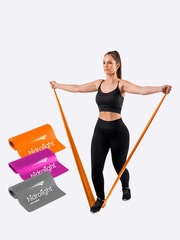 Kit 3 Faixas Elásticas Tpe Hidrolight - Foto 2