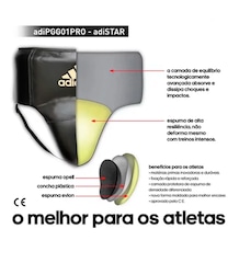 Protetor Genital Profissional de Treino adidas Adi Star Pro Grain em Couro - Foto 3